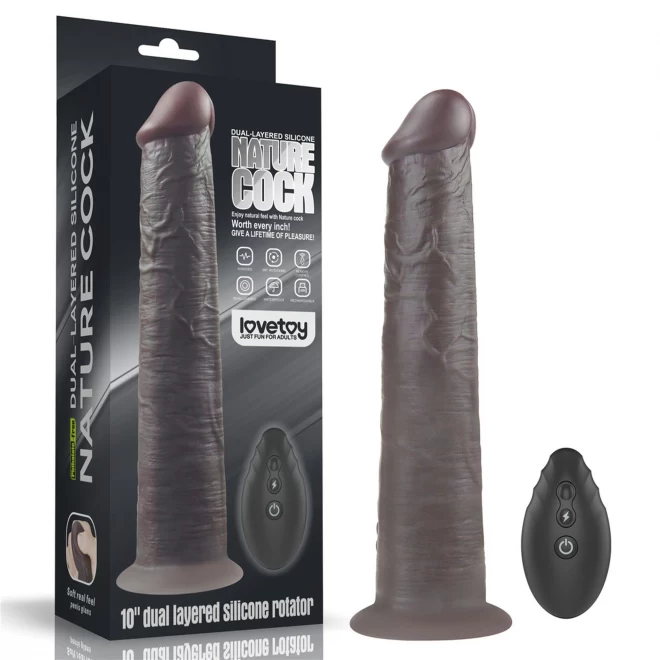 10'' Dual Layered Platinum Silicone Rotator