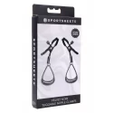 SPORTSHEETS VELVET NOIR TUGGABLE NIPPLE CLAMPS