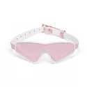 Liebe seele maska white & pink fairygoat leather blindfold
