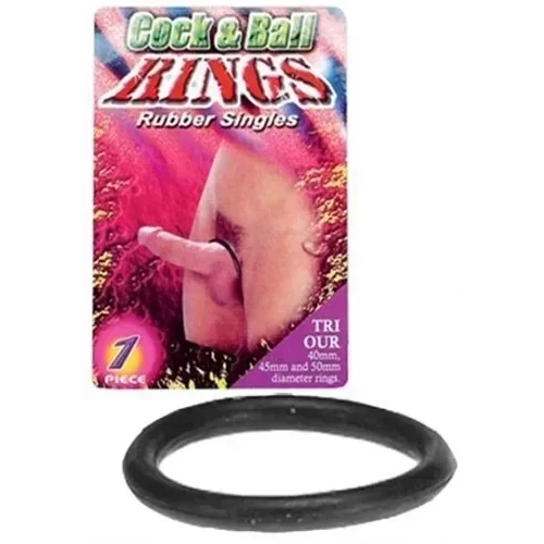 Pierścień Penis Ring Rubber Singles 50mm