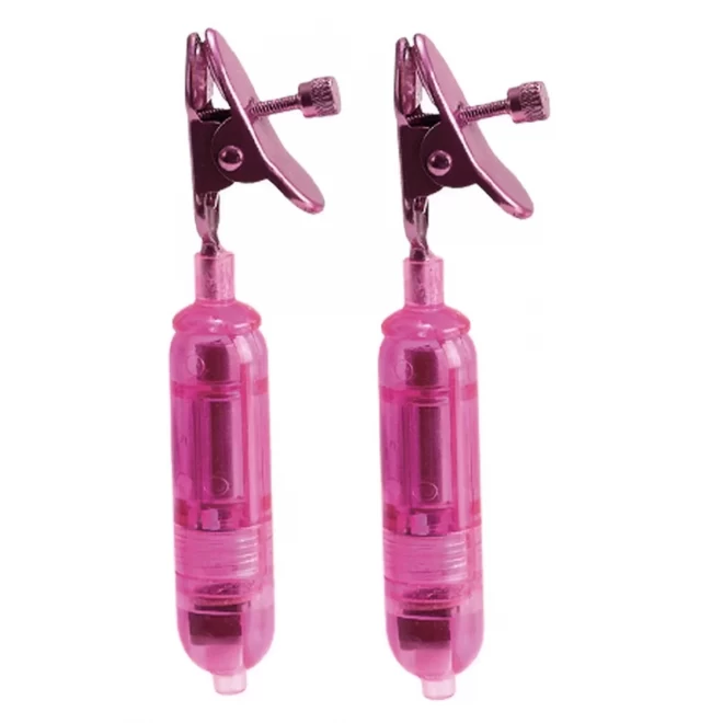 Wibrujące klipsy na sutki Micro Vibro Clamps