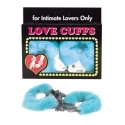 Błękitne kajdanki z futerkiem Love Cuffs