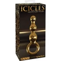 Luksusowy szklany plug analny Icicles G10 Gold Edition