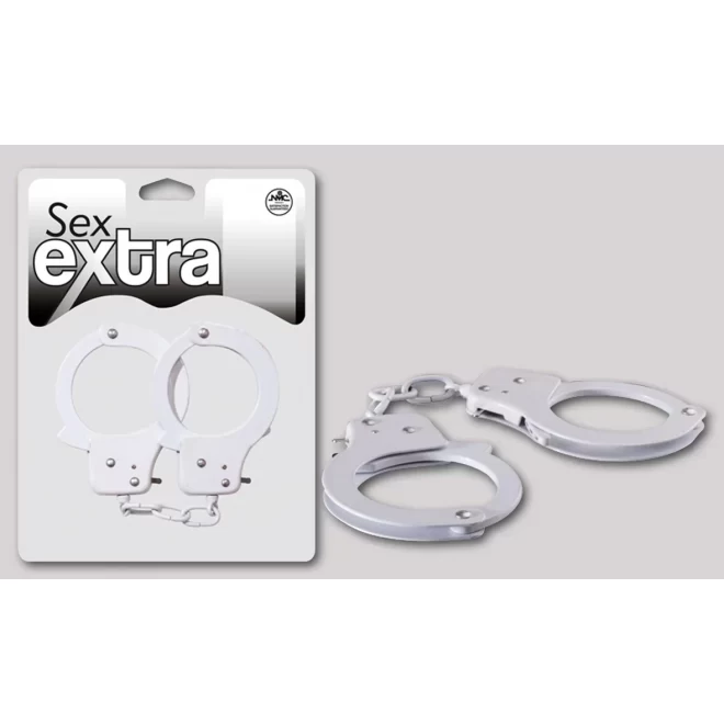 Sex extra metal cuffs weiss