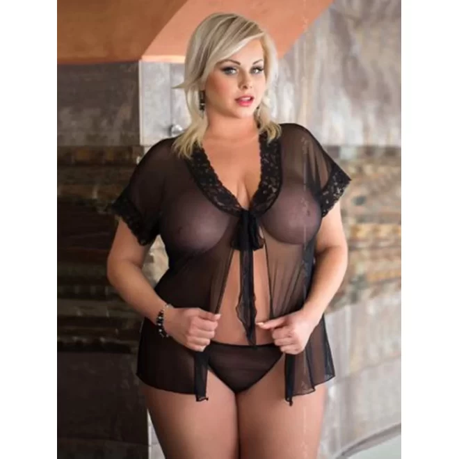 Tiulowy komplecik Elizabeth - Plus Size