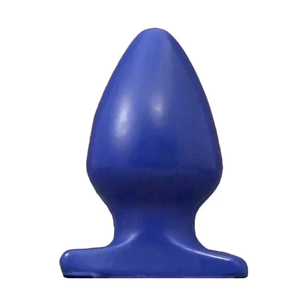 Korek analny Butt plug - medium - blue - 9 cm. 54 mm.