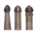 Zestaw 3 nakładek żelowych The 9s Sextenders - Penis Extender - 3-Pack.