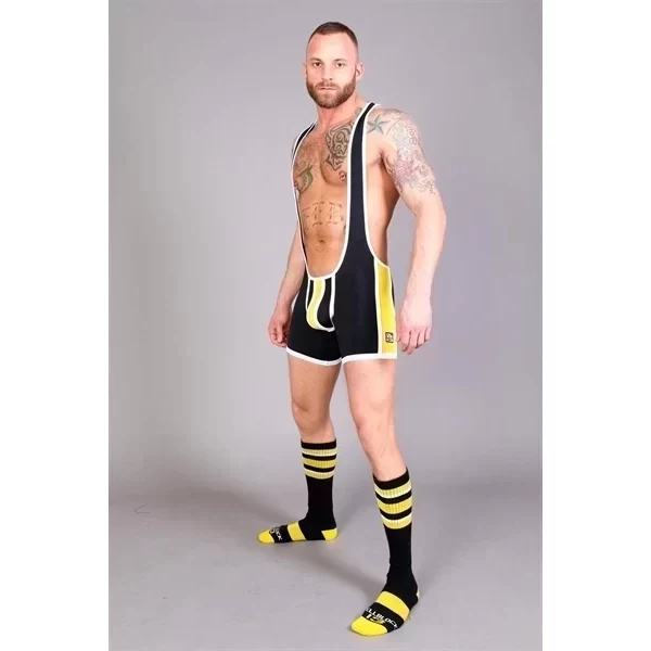 Renegade singlet - black/yellow - xl