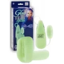 Świecący w ciemności masturbator w kształcie waginy z wibracjami Glow In The Dark Front Door