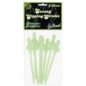 Świecące w ciemności słomki z peniskami SEXXXY SIPPING STRAWS (10szt).