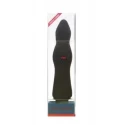 Lateksowy wibrator czarny Wilhelm - 18x3-4cm (4 kolory)
