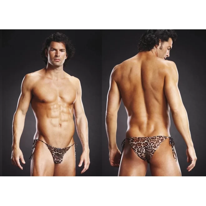 Męskie bikini w panterkę