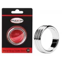 Metalowy pierścień na penisa Malesation Metal Ring Triple Steel 38