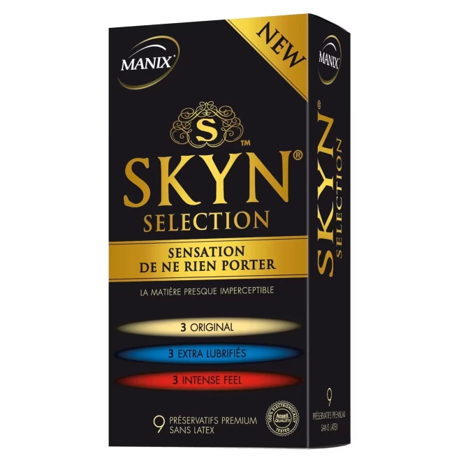 Nielateksowe prezewatywy Manix SKYN Selection 9er