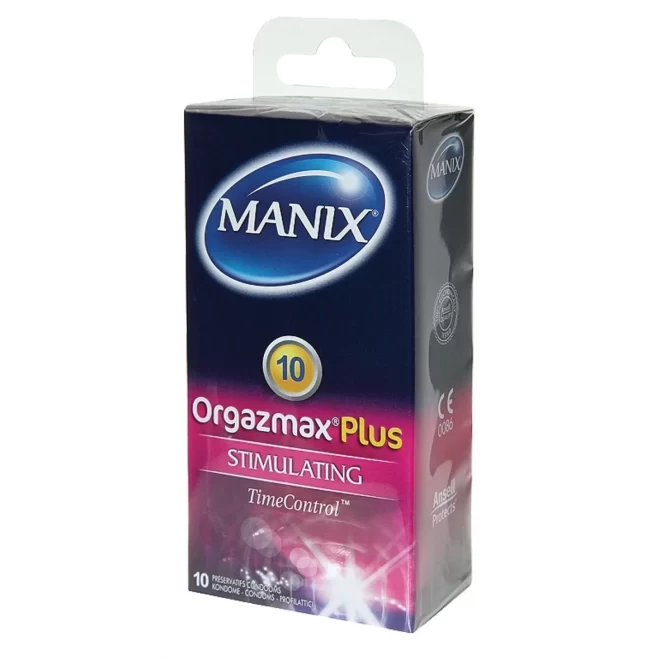 Prezerwatywy potęgujące doznania, miętowe 10sztuk, Manix Orgazmax Plus