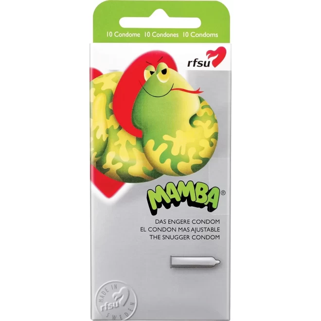 Żółte prezerwatywy Mamba-Condome 10 st.