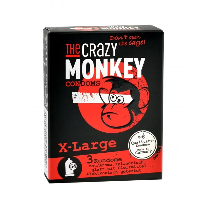 Prezerwatywy XL The Crazy Monkey X-Large 3 szt.