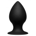 Ace premium silicone anal plug medium - black