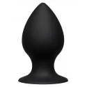 Ace premium silicone anal plug small - black