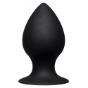 Ace premium silicone anal plug x-large - black