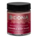 Farbka do ciała o smaku truskawek Bodypaint Strawberry Souffle 60 ML