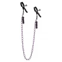 Chain nipple clamps purple