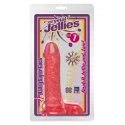 Żelowe dildo z jądrami Crystal Jellies Ballsy Super Cock 7 (3 kolory)