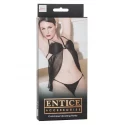Stringi z wibrującym jajeczkiem Crotchless Vibrating Panty