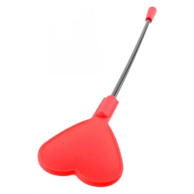 Zmysłowy bat w kształcie serduszka Silicone Heart