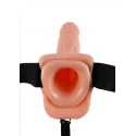 Realistyczny strap-on z otworem Fetish Fantasy Hollow Strap-On with Balls 9 (2 kolory)