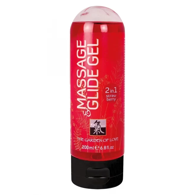 Massage&glide strawberry 200ml