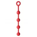 Smooth solid silicone anal balls 33 cm. (13 inch) - black