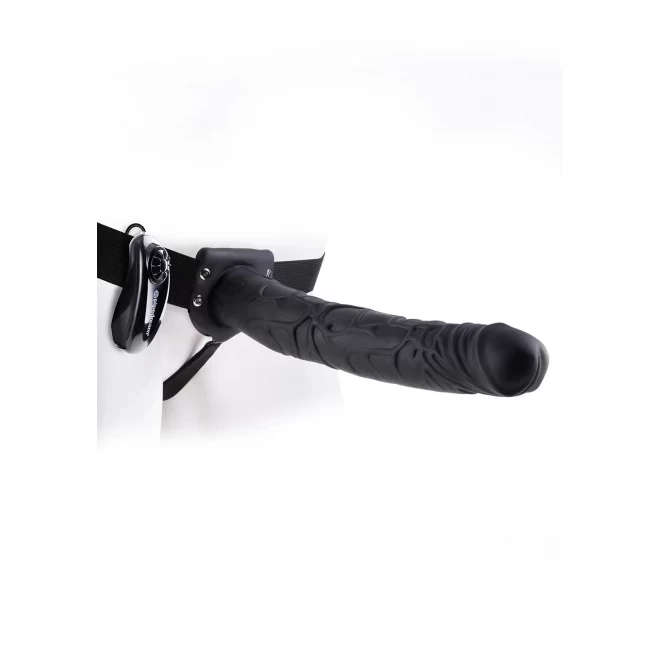 Strap-On dla niej i dla niego Fetish Fantasy Vibrating Hollow Strap-On With Balls 11 (2 kolory)