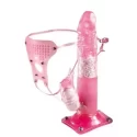 Strap-on Razzle Dazzle Vibrator And Harness Kit Set