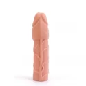 "@3"" extra thick extension sleeve vibro flesh@"