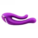 Dual kiss wtaerproof vibrator purple