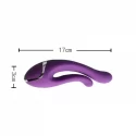 Dual kiss wtaerproof vibrator purple