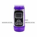 Jelly clit vibe with pearls, vibr, rotat. up&down, purple, 24cm