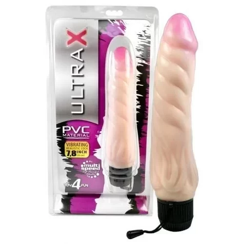Prążkowany wibrator Ultra X PVC Vibrator 7,8