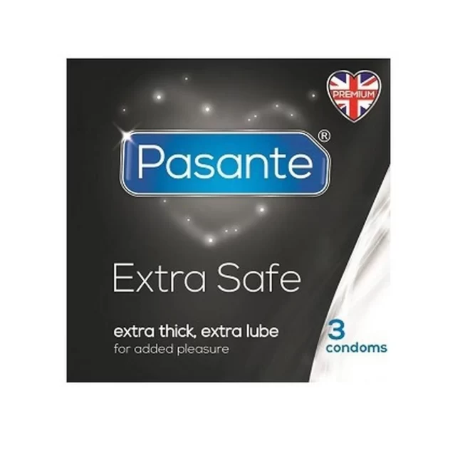 Extra nawilżane prezerwatywy Pasante Extra 3szt