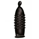 Czarne prezerwatywy z wypustkami Secura Dark Desire 3 szt.