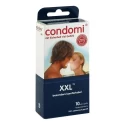 Duże prezerwatywy nawilżane Condomi XXL 10 szt.