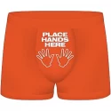 Bokserki męskie funny boxers place hands here