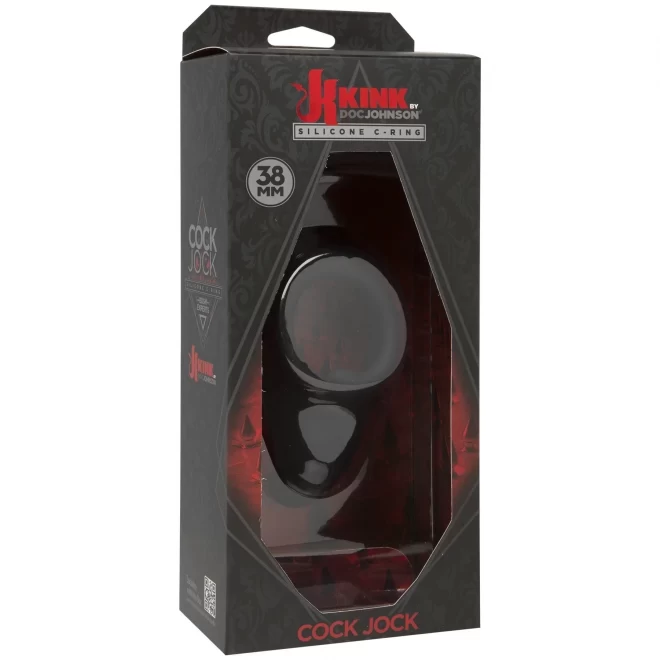 Cock jock silicone c-ring 38 mm. - black