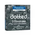 Prezerwatywy z wypustkami Pasante Dotted 3szt