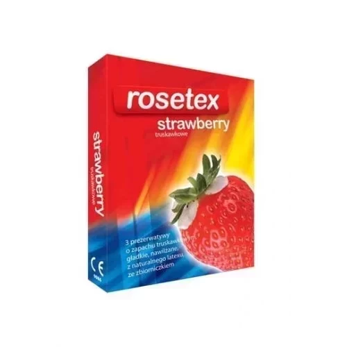 Prezerwatywy Rosetex Strawberry 3 szt.