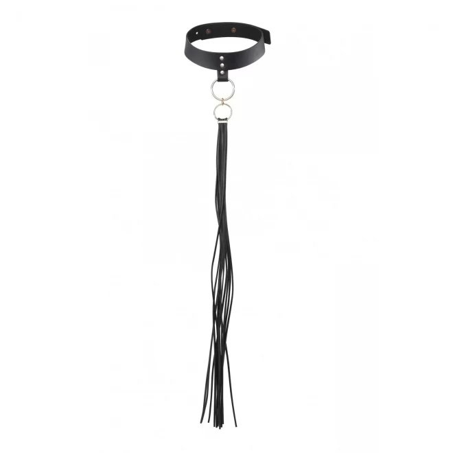 Bijoux indiscrets - maze tassel choker black