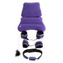 Zestaw do krępowania z kneblem Fetish Fantasy Purple Pleasure Set