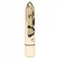 Motley crue - classic skull 10-function bullet vibrator (gold)