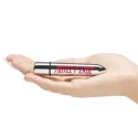 Motley crue - too fast for love 10-function bullet vibrator (silver)